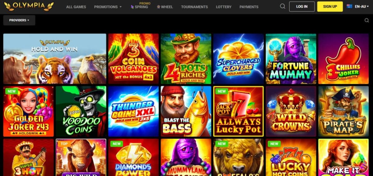 Olympia Casino Review 2026: A$10,000 Welcome Across Four Deposits & 200 Free Spins AU image 1